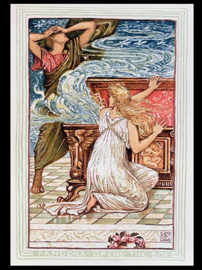 Pandora Opens the Box, Illustration for 
